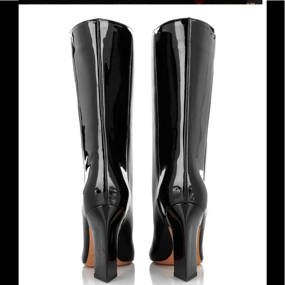 VALENTINO GARAVANI matte and patent leather Boots - Picture 4 of 8